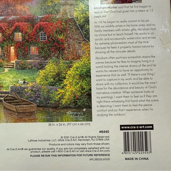 2000 Piece Jigsaw Puzzle “A Place To Be Still” - Picture 3 of 3